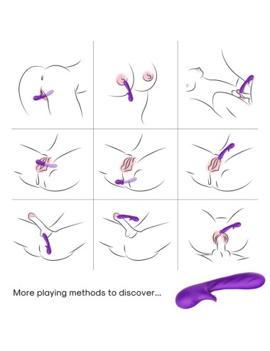 ARMONY - ROMANCE VIBRADOR CON ESTIMULADOR VIOLETA