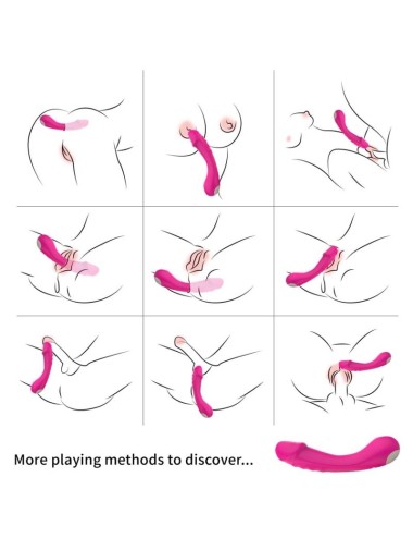 ARMONY - DILDO VIBRADOR PUNTO G SILICONA FUCSIA