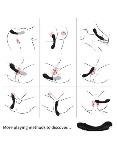 ARMONY - DILDO VIBRADOR PUNTO G SILICONA NEGRO