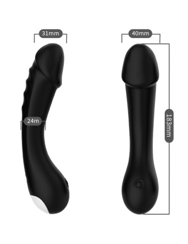 ARMONY - DILDO VIBRADOR PUNTO G SILICONA NEGRO