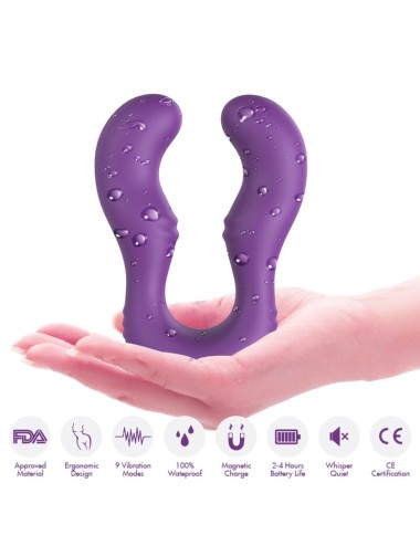 ARMONY - SERAPH VIBRADOR DOBLE CONTROL REMOTO VIOLETA