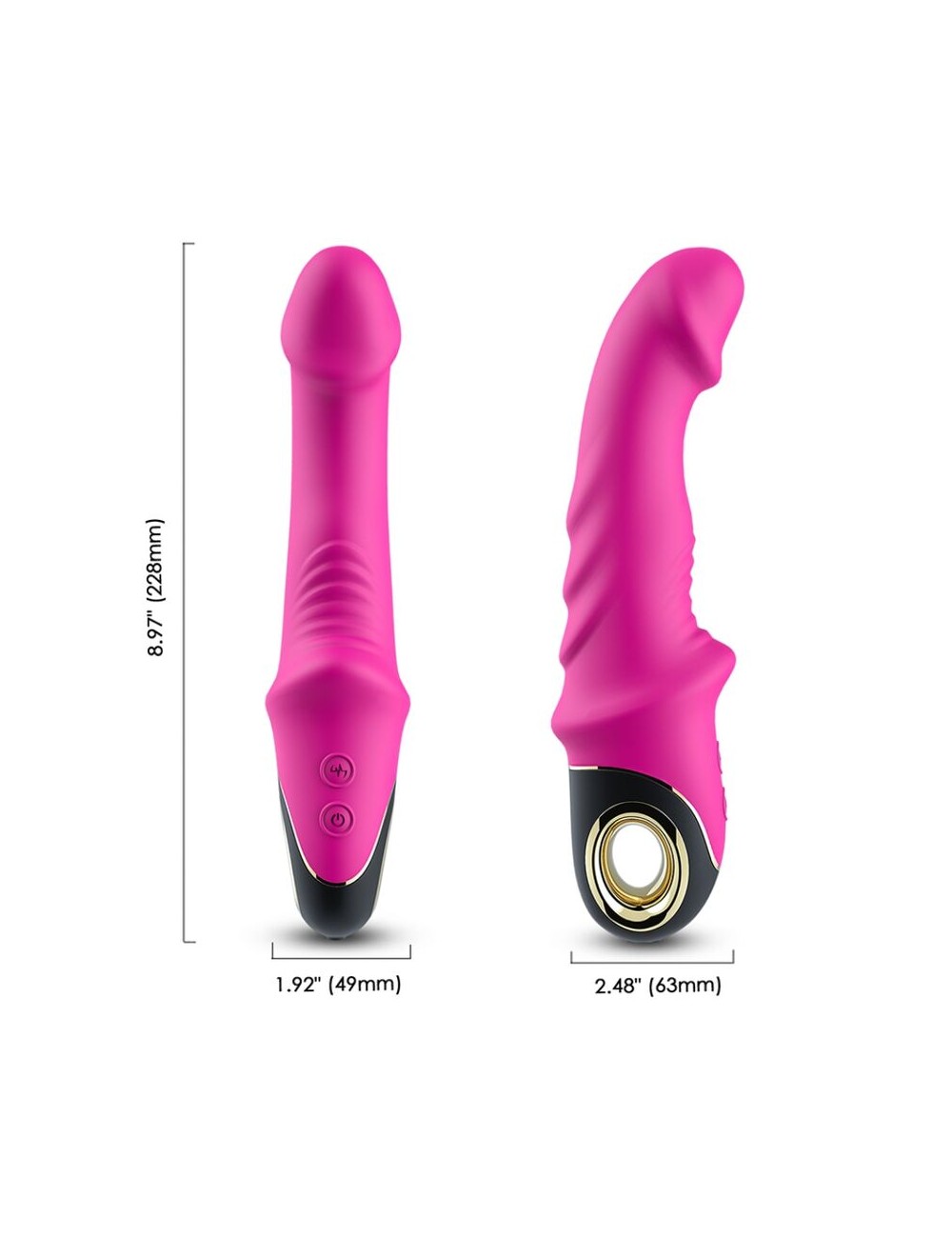 ARMONY - JOYBLADE DILDO VIBRADOR ROTADOR FUCSIA