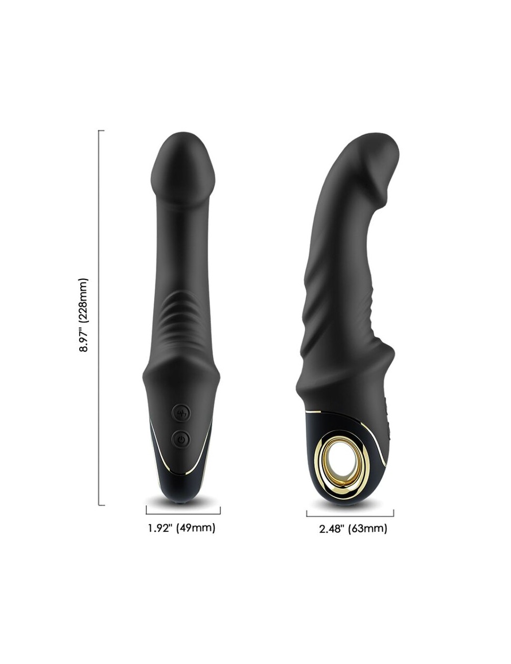 ARMONY - JOYBLADE DILDO VIBRADOR ROTADOR NEGRO