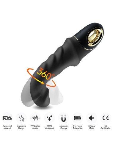 ARMONY - JOYBLADE DILDO VIBRADOR ROTADOR NEGRO