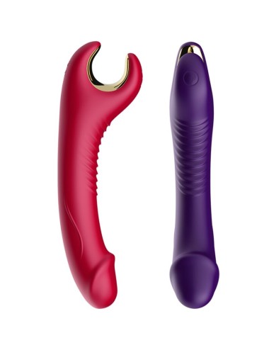 ARMONY - PRINCE DILDO VIBRADOR & ROTADOR ROJO