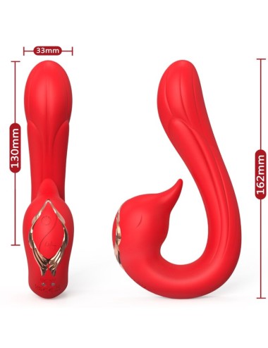 ARMONY - DELFIN VIBRADOR MULTIPOSICION & EFECTO CALOR ROJO