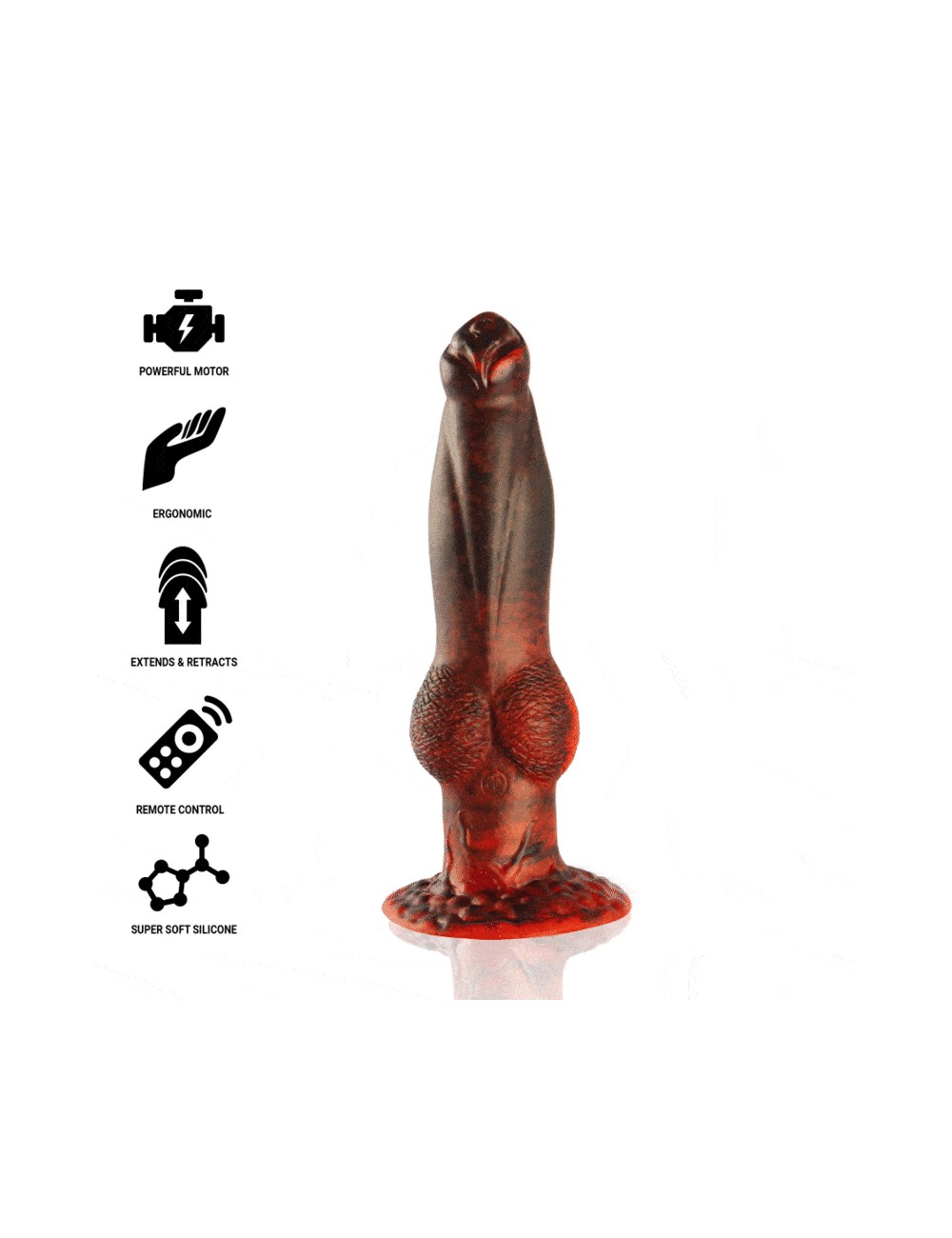 EPIC - PROMETHEUS DILDO TITAN EN LLAMAS CONTROL REMOTO