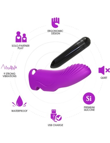 ARMONY - AURORA VIBRADOR DEDAL VIOLETA