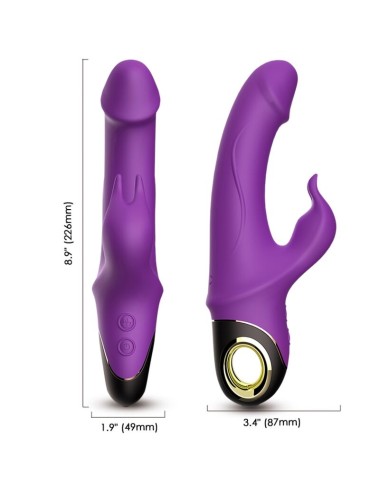 ARMONY - METEROR DILDO VIBRADOR RABBIT ROTADOR VIOLETA