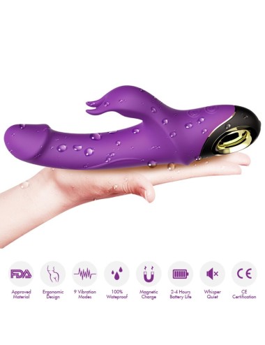 ARMONY - METEROR DILDO VIBRADOR RABBIT ROTADOR VIOLETA