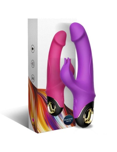 ARMONY - METEROR DILDO VIBRADOR RABBIT ROTADOR VIOLETA