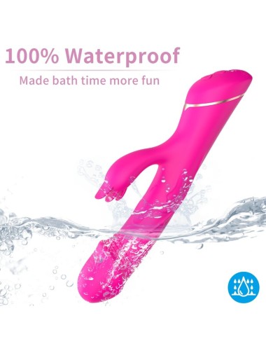 ARMONY - DILDO VIBRADOR RABBIT SILICONA FUCSIA