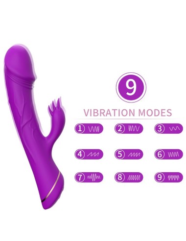 ARMONY - DILDO VIBRADOR RABBIT SILICONA VIOLETA