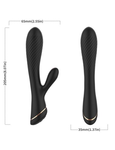 ARMONY - VIBRADOR RABBIT SILICONA NEGRO