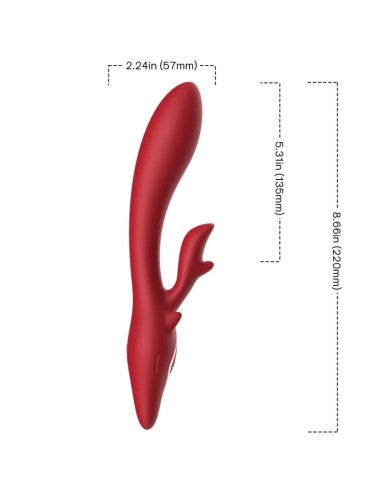 ARMONY - ELK VIBRADOR RABBIT CURVO RED
