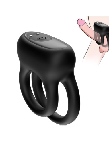 ARMONY - DOBLE ANILLO VIBRADOR NEGRO