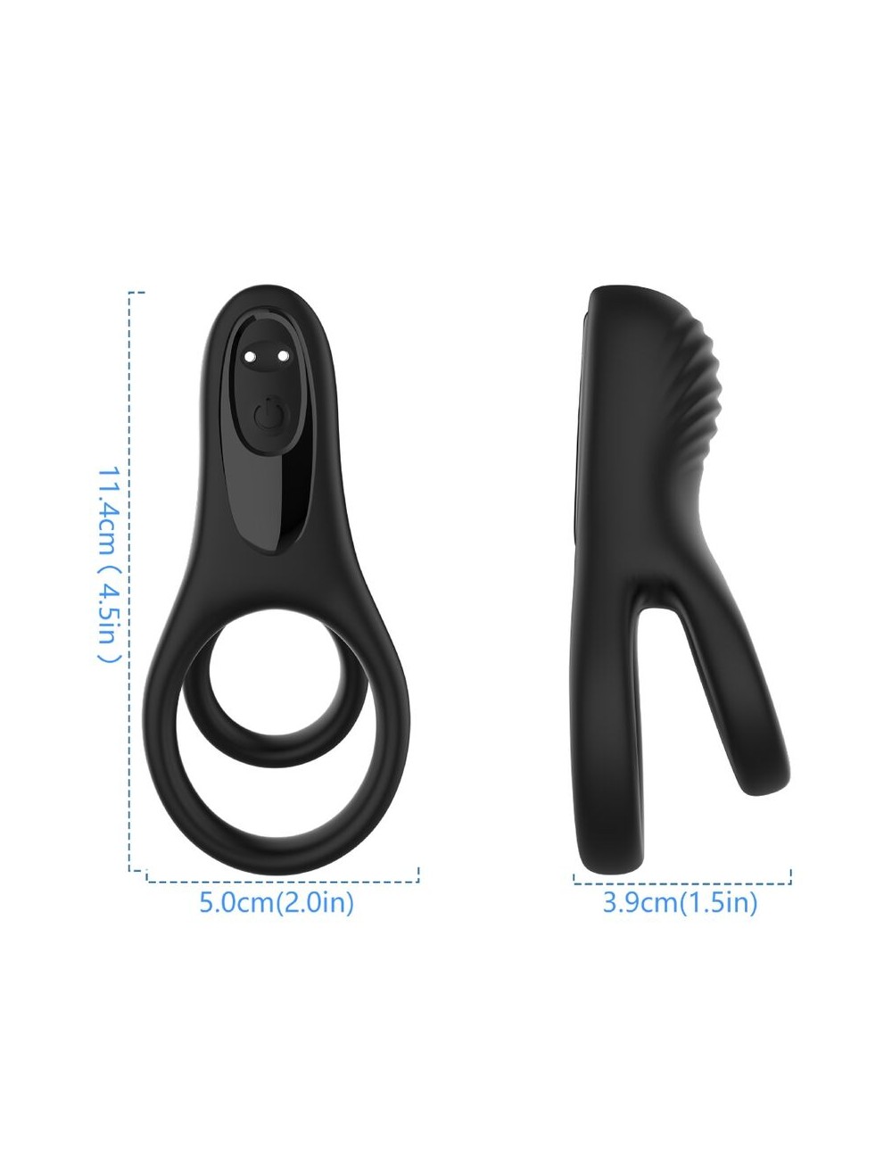 ARMONY - DOBLE ANILLO VIBRADOR NEGRO