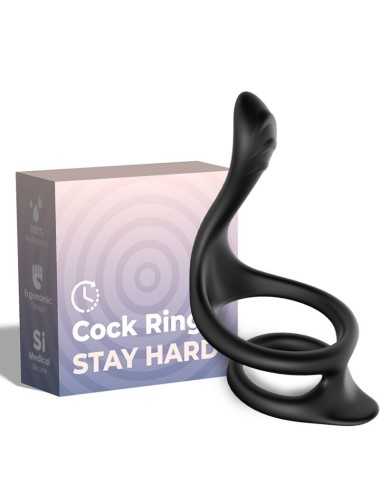 ARMONY - TAIL ANILLO DOBLE ANAL NEGRO