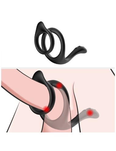 ARMONY - TAIL ANILLO DOBLE ANAL NEGRO