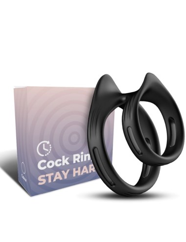 ARMONY - DUALRING ANILLO DOBLE ELSTICO NEGRO