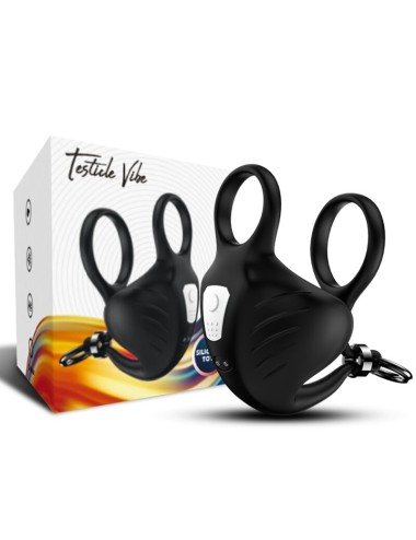 ARMONY - MANTA ANILLO VIBRADOR TESTICULOS NEGRO