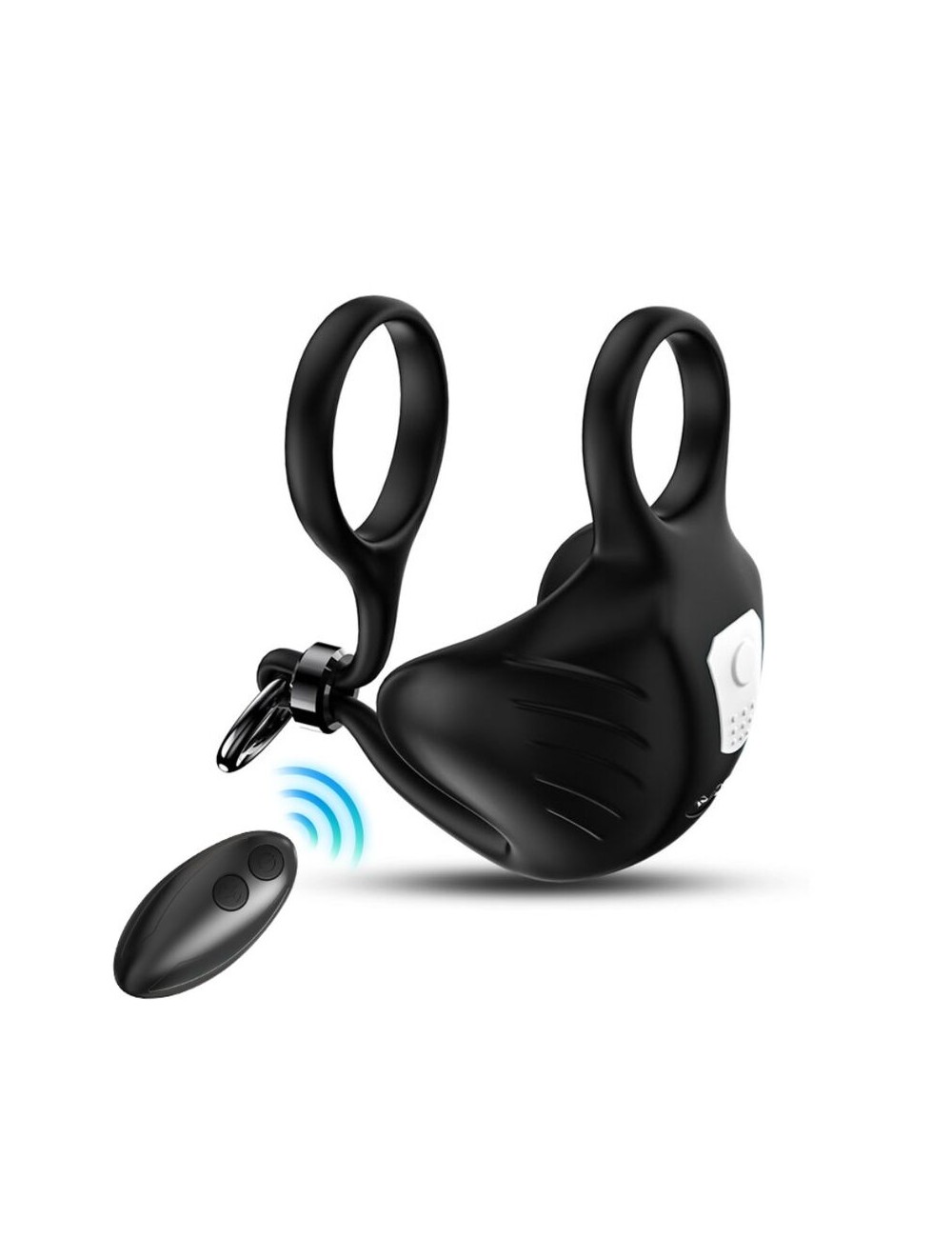 ARMONY - MANTA ANILLO VIBRADOR TESTICULOS CONTROL REMOTO NEGRO