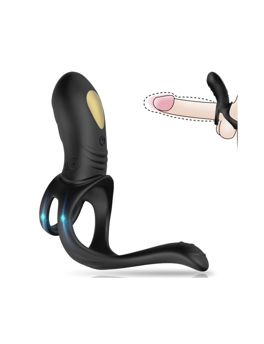 ARMONY - JOY JUMPER ANILLO VIBRADOR PAREJAS & PLUG ANAL NEGRO