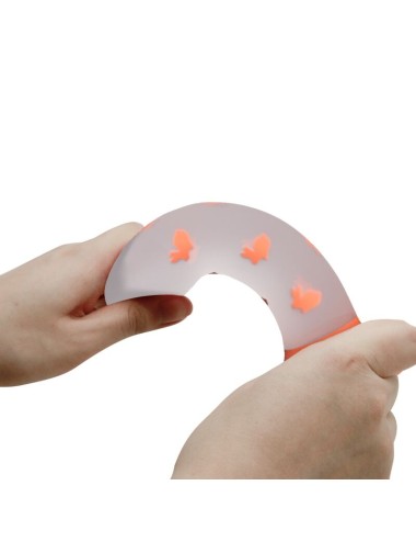 PRETTY LOVE - MAGICAL NIGHTFALL DILDO SIN VIBRACIÓN LUMINOSO NARANJA