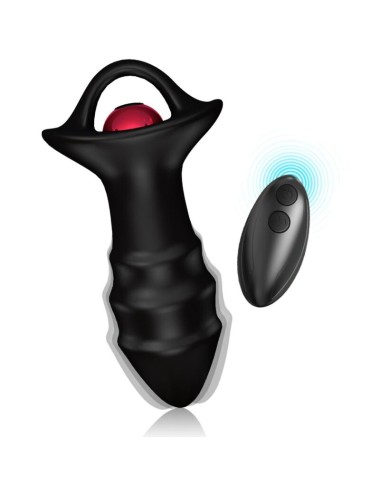 ARMONY - KYLIN DEDAL VIBRADOR & PLUG ANAL CONTROL REMOTO NEGRO