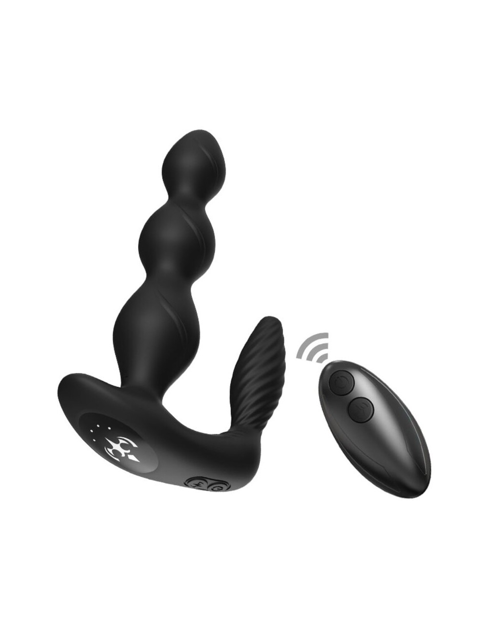 ARMONY - MANFUN VIBRADOR & ESTIMULADOR PLUG ANAL CONTROL REMOTO NEGRO