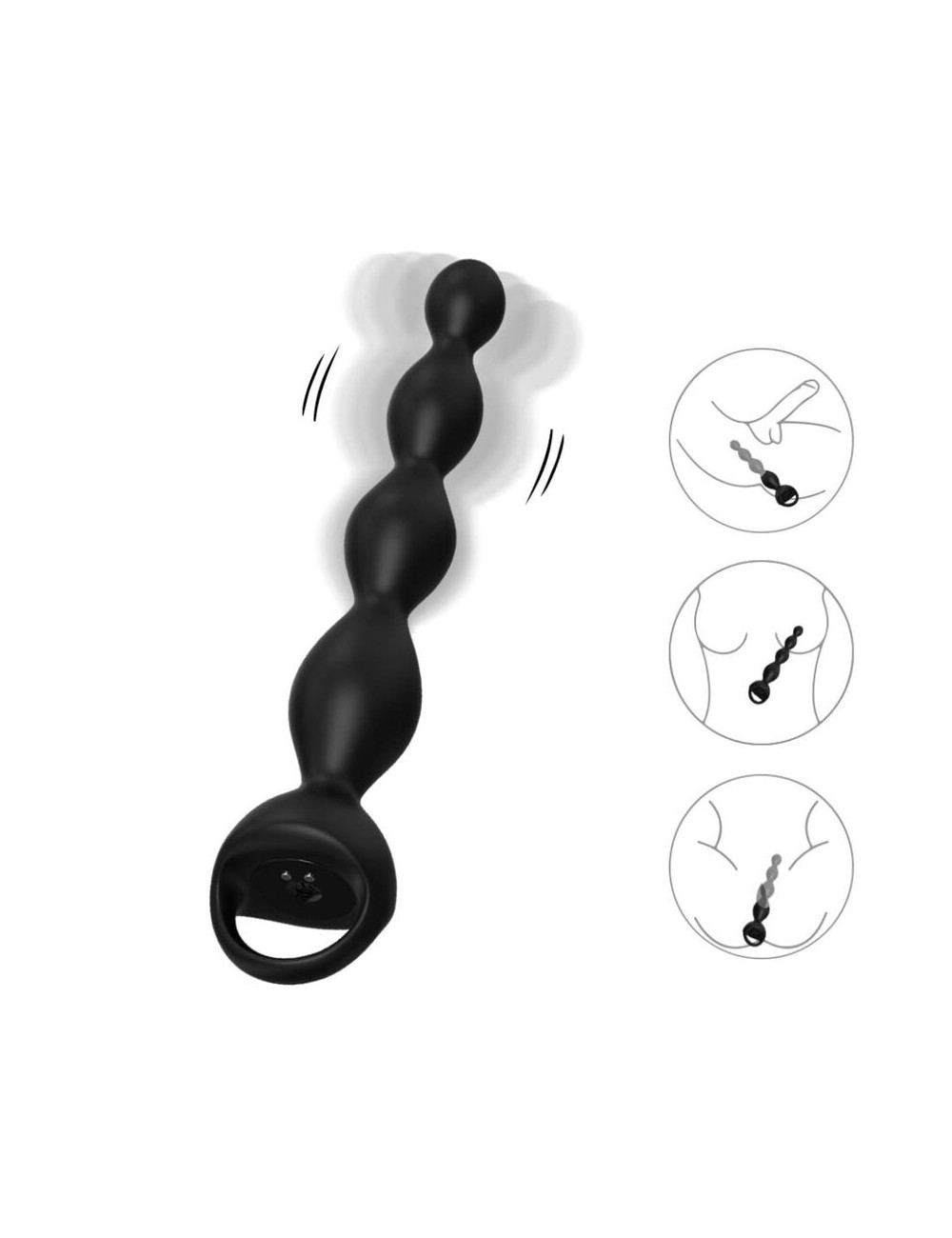 ARMONY - VIBRADOR DEDAL PLUG ANAL NEGRO