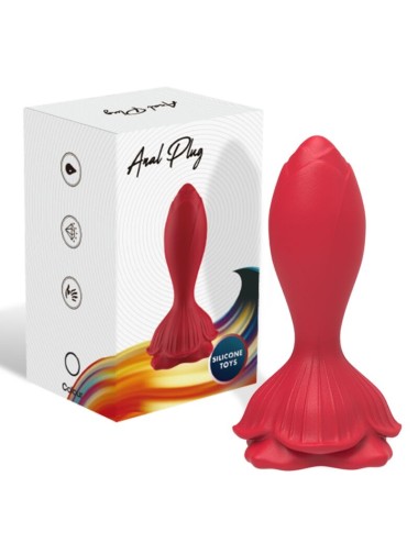 ARMONY - ROSA VIBRADOR & PLUG ANAL PEQUEÑO CONTROL REMOTO ROJO