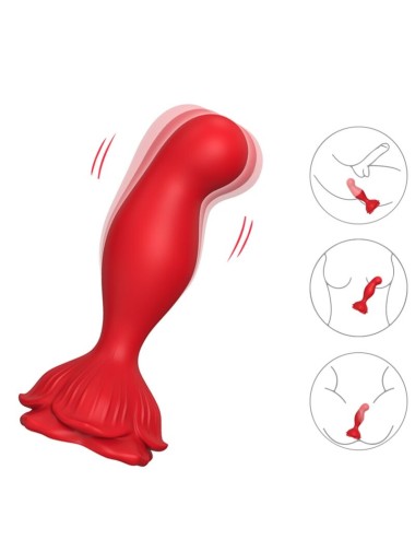 ARMONY - ROSA VIBRADOR & PLUG ANAL CONTROL REMOTO ROJO