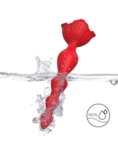 ARMONY - ROSA VIBRADOR PAGODA & PLUG ANAL ROJO