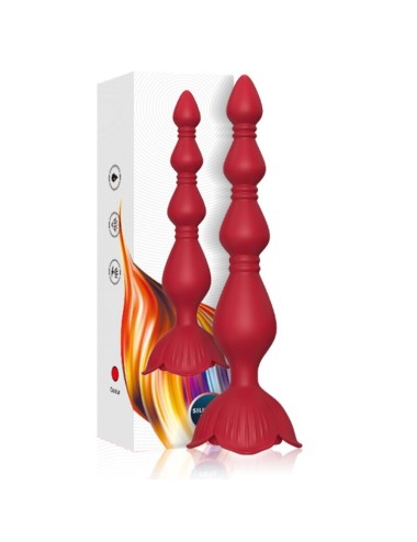 ARMONY - ROSA VIBRADOR PAGODA & PLUG ANAL ROJO