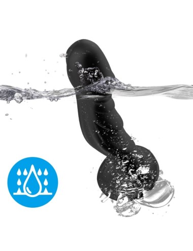 ARMONY - DILDO VIBRADOR & PLUG ANAL CONTROL REMOTO NEGRO