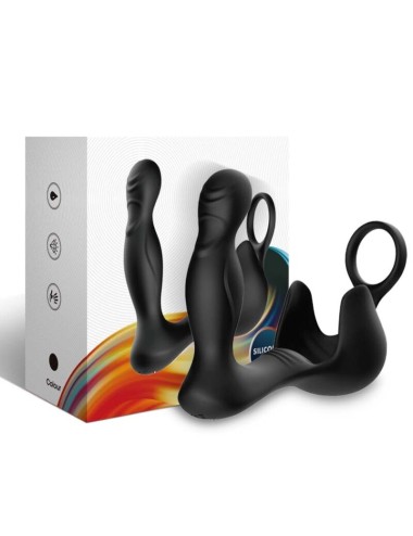 ARMONY - SURROUND VIBRADOR ANAL & ESTIMULADOR TESTICULOS & ANILLO CONTROL REMOTO NEGRO