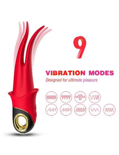 ARMONY - SHADOW VIBRADOR PINZA ROJO