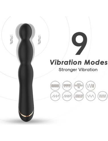 ARMONY - BAMBU VIBRADOR AJUSTABLE NEGRO
