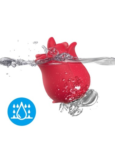 ARMONY - ROSA VIBRADOR ESTIMULADOR CON LENGUA CLITORIS 10 MODOS ROJO