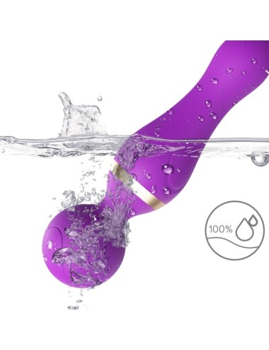 ARMONY - FREEZA MASAJEADOR & VIBRADOR CABEZA FLEXIBLE VIOLETA