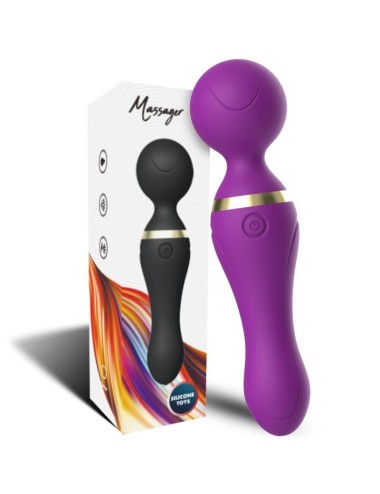 ARMONY - FREEZA MASAJEADOR & VIBRADOR CABEZA FLEXIBLE VIOLETA
