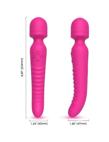ARMONY - MISSION MASAJEADOR & VIBRADOR EFECTO CALOR FUCSIA