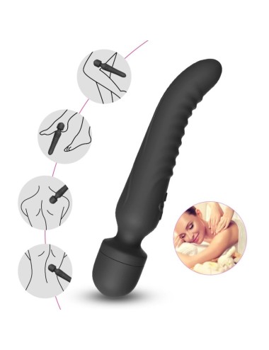 ARMONY - MISSION MASAJEADOR & VIBRADOR EFECTO CALOR NEGRO