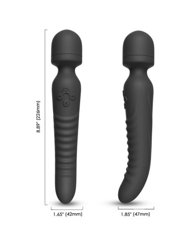 ARMONY - MISSION MASAJEADOR & VIBRADOR EFECTO CALOR NEGRO