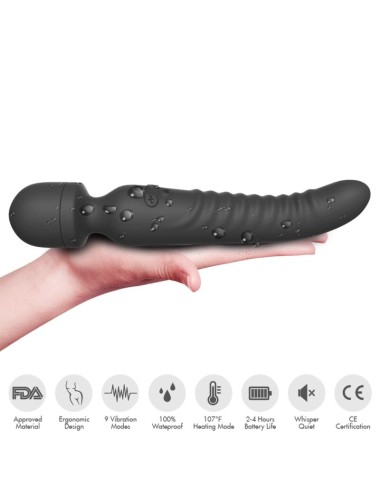 ARMONY - MISSION MASAJEADOR & VIBRADOR EFECTO CALOR NEGRO