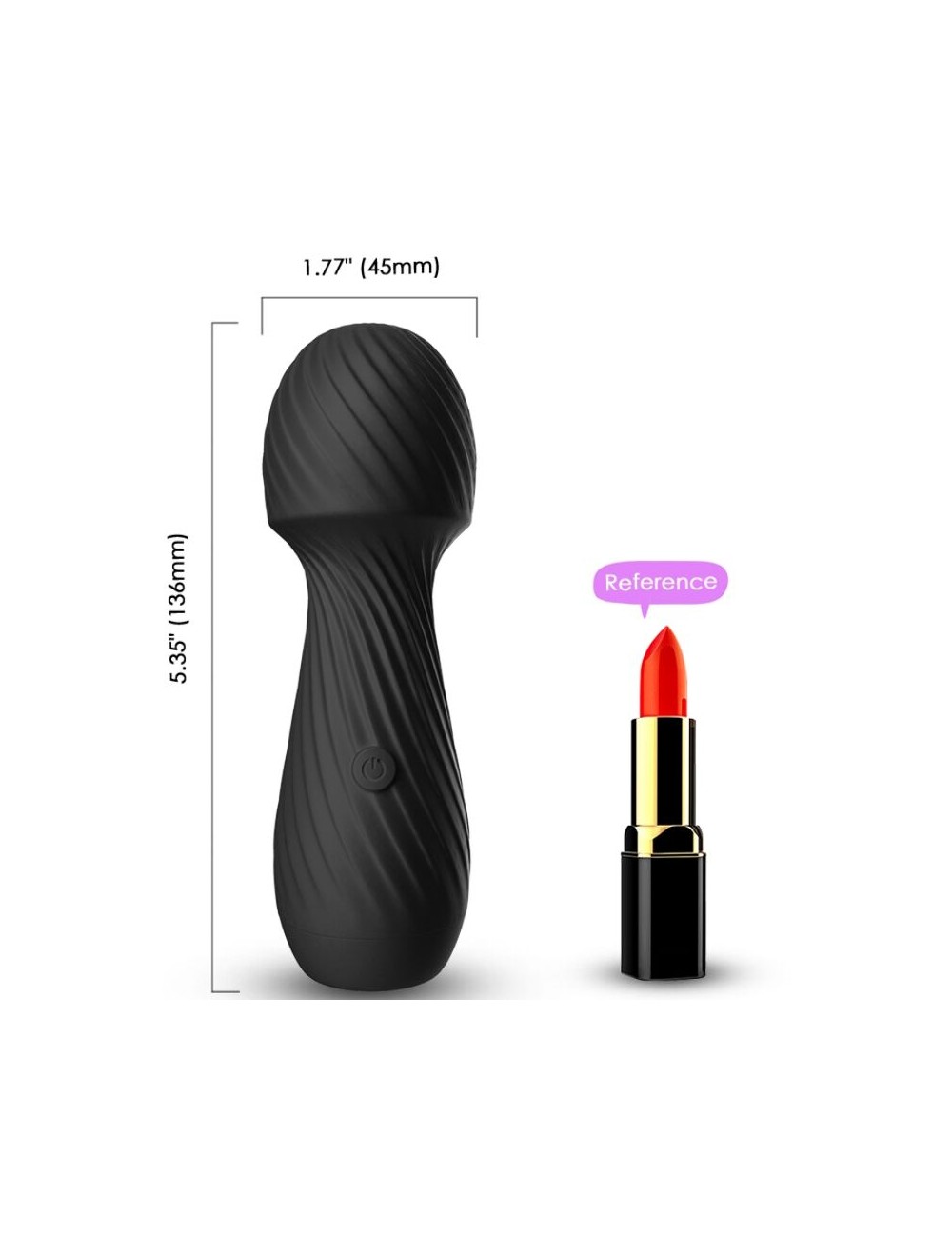 ARMONY - DAZZLE MASAJEADOR & VIBRADOR PEQUEÑO NEGRO