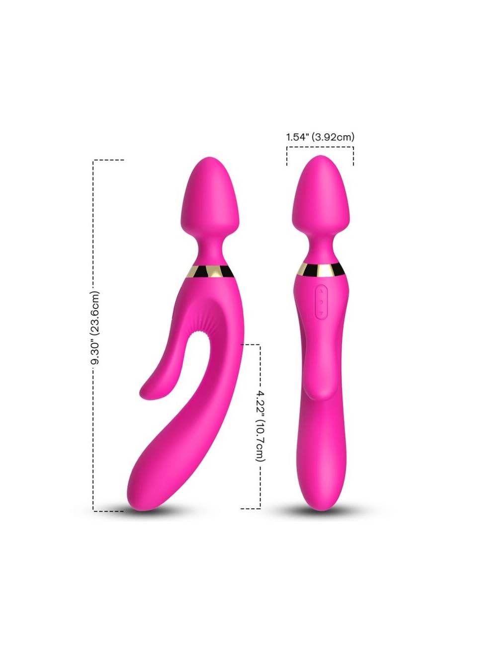 ARMONY - MASAJEADOR & VIBRADOR RABBIT FUCSIA