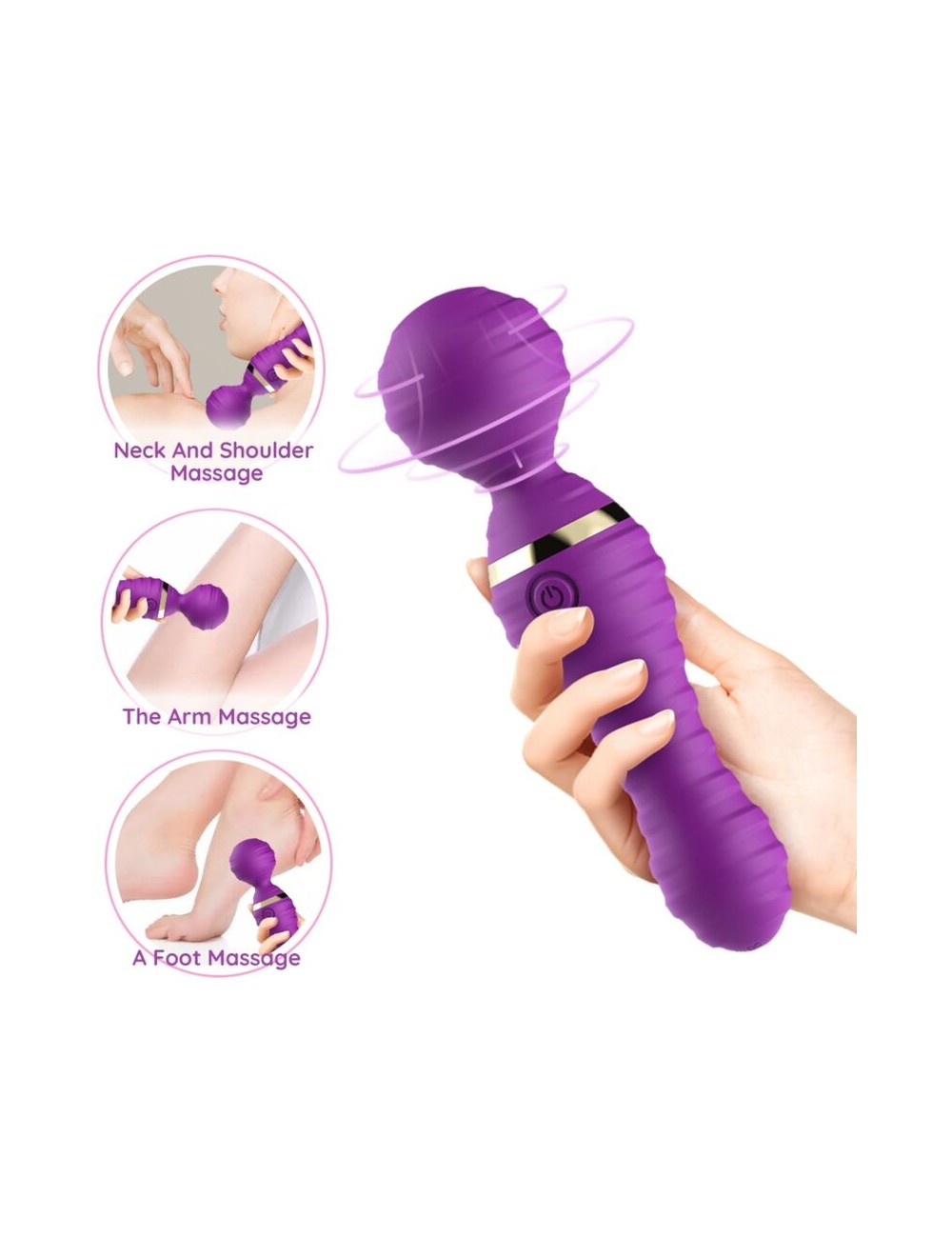 ARMONY - FREEDO MASAJEADOR & VIBRADOR PEQUEÑO VIOLETA