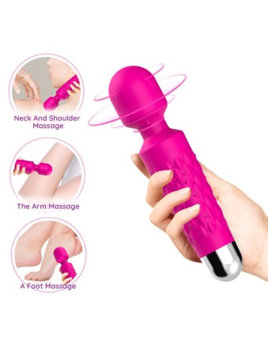 ARMONY - POSTMAN MASAJEADOR & VIBRADOR CABEZA FLEXIBLE FUCSIA